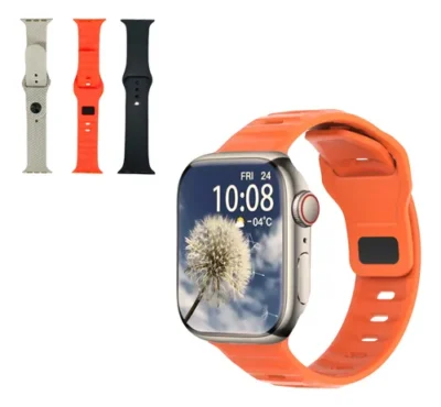 RELÓGIO SMARTWATCH N9 MAX COM 3 PULSEIRAS DOURADO