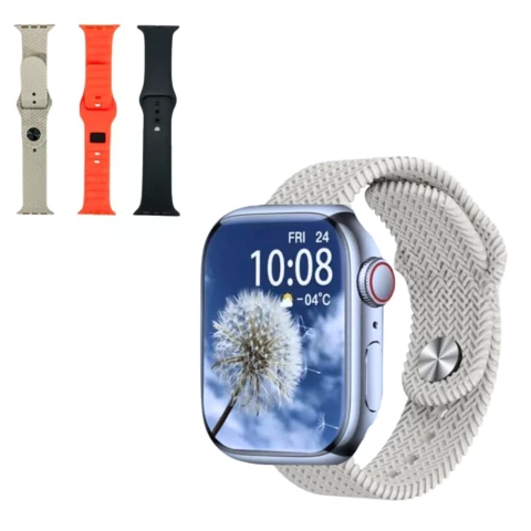 15402605213-1106130225hg1a6jchjd-98d6a513945857549b17406151582216-480-0.webp RELÓGIO SMARTWATCH N9 MAX COM 3 PULSEIRAS PRATA/CINZA - Imagem 1